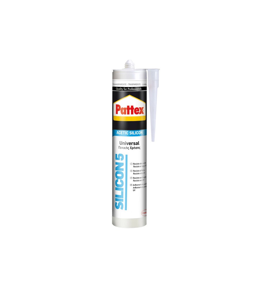 PATTEX SILICON 5 UNIVERSALE BIANCO 280 ML CARTUC