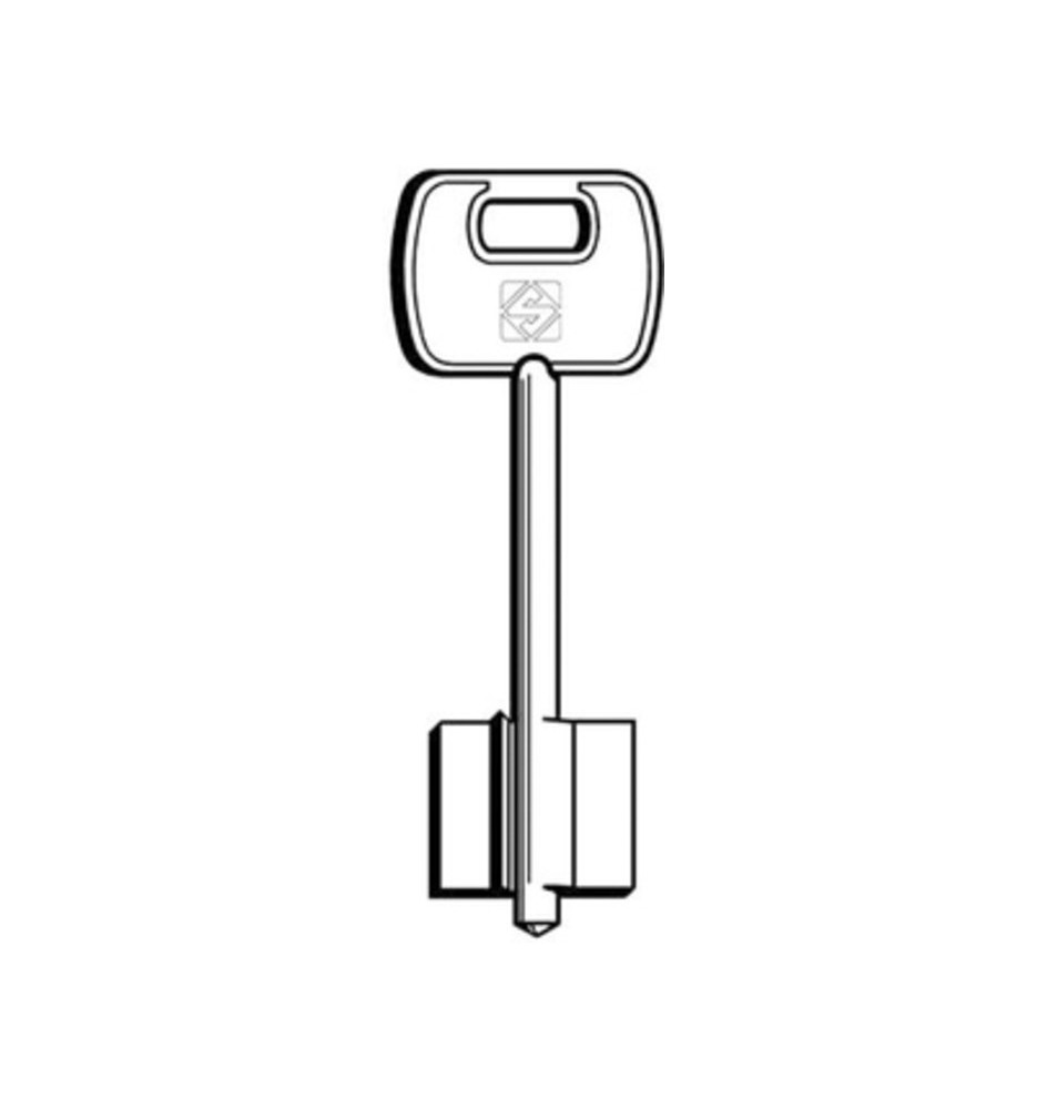 SILCA 5IE9 CHIAVE DOPPIA MAPPA OTTONE