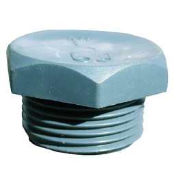 TAPPO PVC TESTA ESAGONALE 3/4