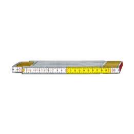 DOPPIO METRO STABILA 717 10 ASTE LEGNO BIAN GIALL