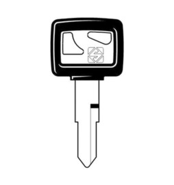 SILCA HON39P CHIAVE AUTO TESTA PLASTICA ACCIAIO