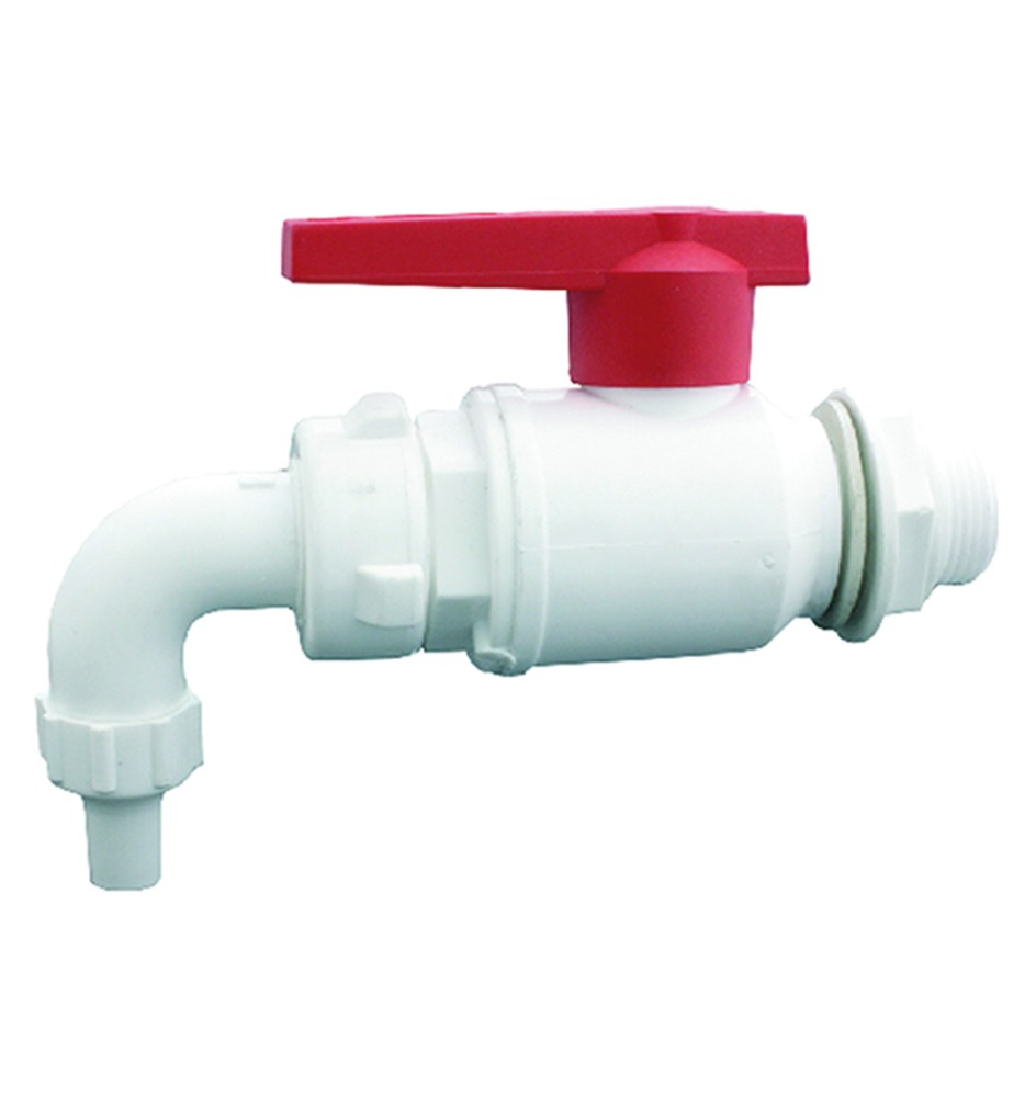 RUBINETTO A SFERA CON BECCUCCIO CURVO 1/2 x 20