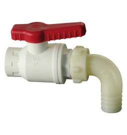 RUBINETTO A SFERA CON PORTAGOMMA CURVO 1 x 30