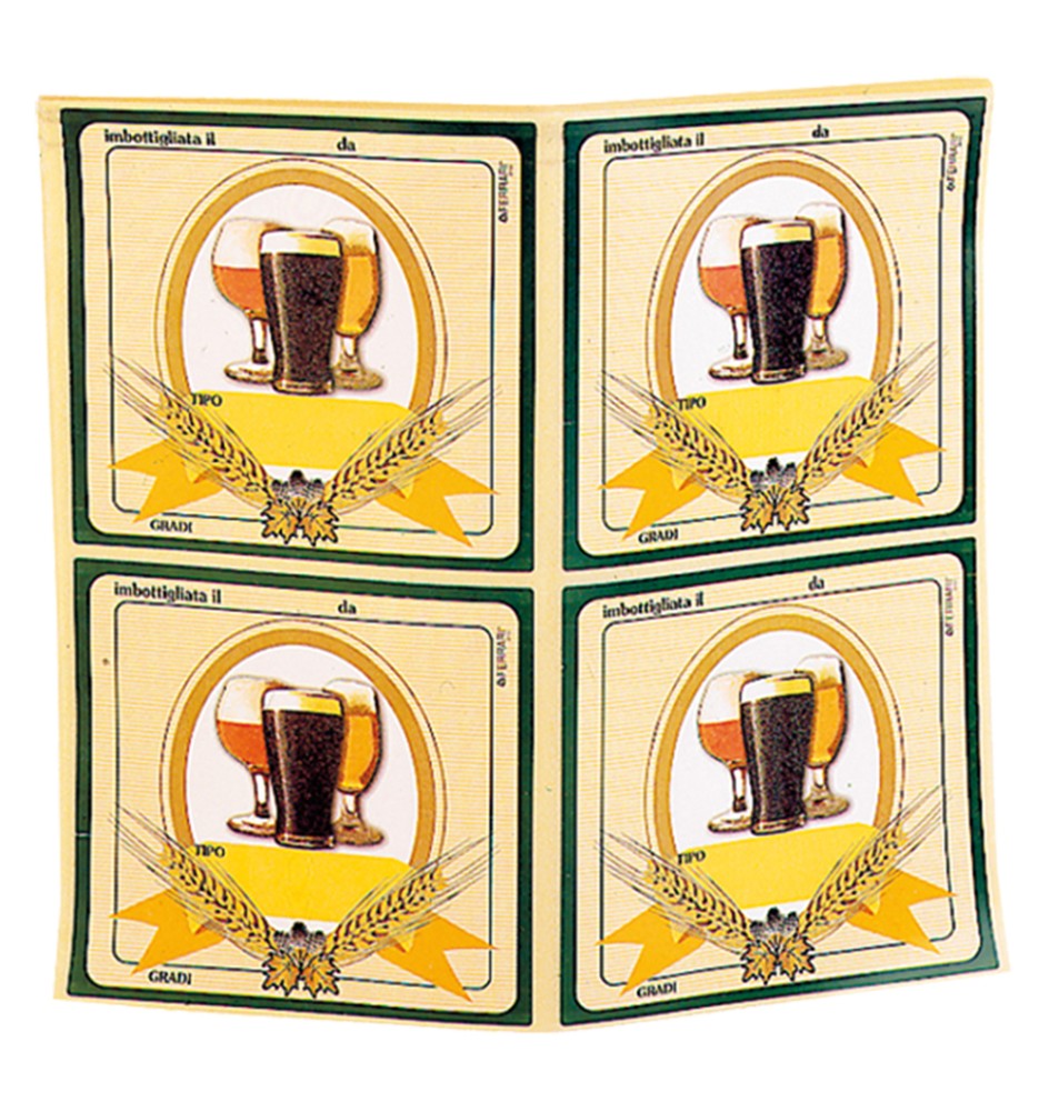ETICHETTE ADESIVE PER BIRRA cm 8 x 10