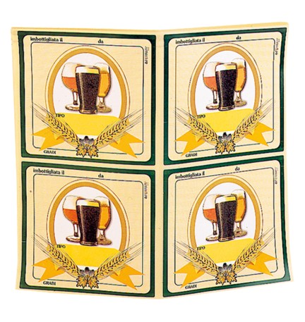 ETICHETTE ADESIVE PER BIRRA cm 8 x 10