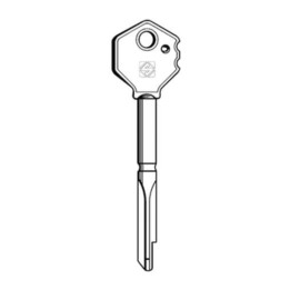 SILCA XY5P CHIAVE CROCE TESTA PLASTICA