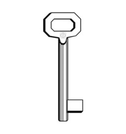 SILCA 5011 CHIAVE PATENT PASSEPARTOUT MEDIA OTTONATA