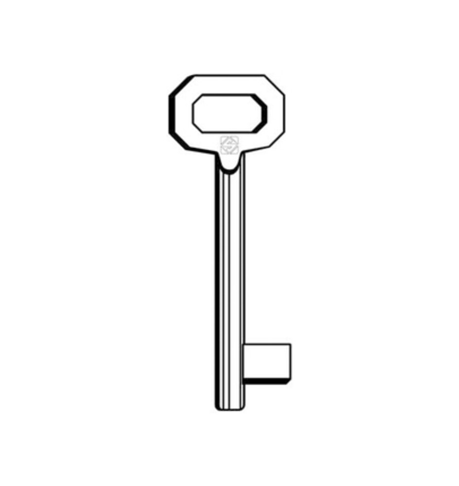 SILCA 5011 CHIAVE PATENT PASSEPARTOUT MEDIA OTTONATA