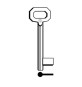 SILCA 5012 CHIAVE PATENT PASSEPARTOUT LUNGA OTTONATA