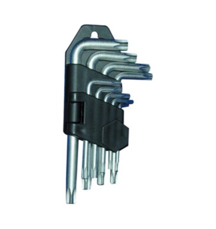 SERIE 9 CHIAVI TORX T10-T50 CROMO VANADIO * 20056