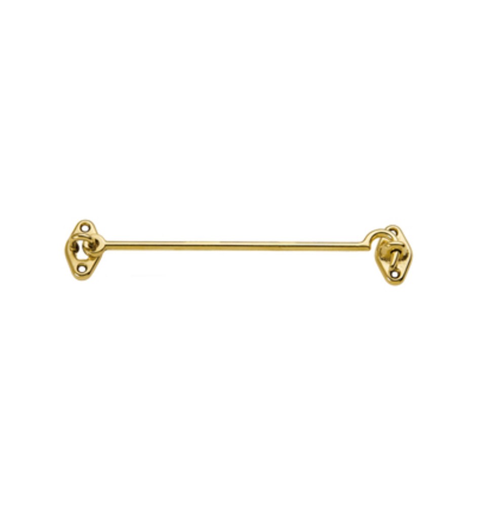 GANCIO FERMAFINESTRA OTTONE LUCIDO 200 MM