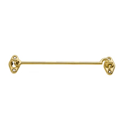 GANCIO FERMAFINESTRA OTTONE LUCIDO 200 MM