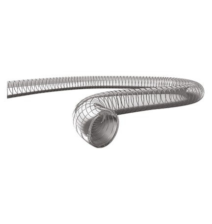 TUBO SPIRALATO ATOSSICO CON SPIRALE ACCIAIO ø mm. 20 x mt. 50 - Ø est. 25