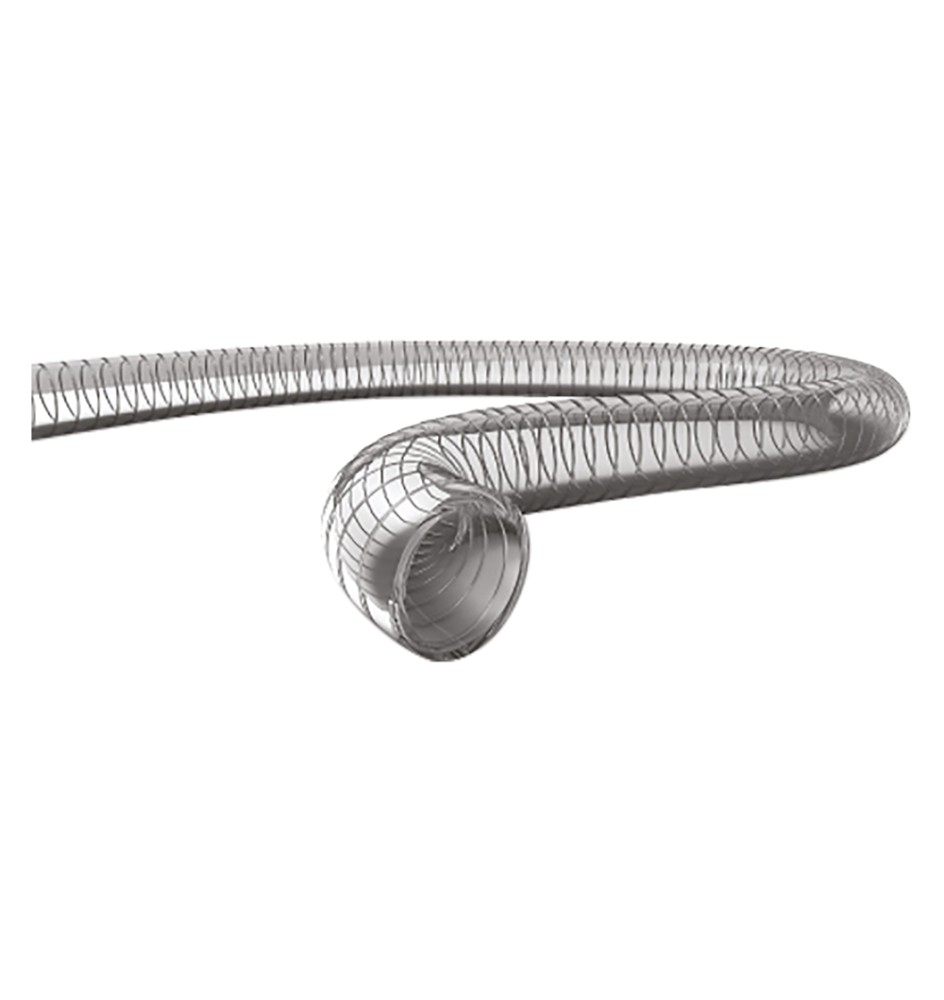 TUBO SPIRALATO ATOSSICO CON SPIRALE ACCIAIO ø mm. 25 x mt. 50 - Ø est. 30