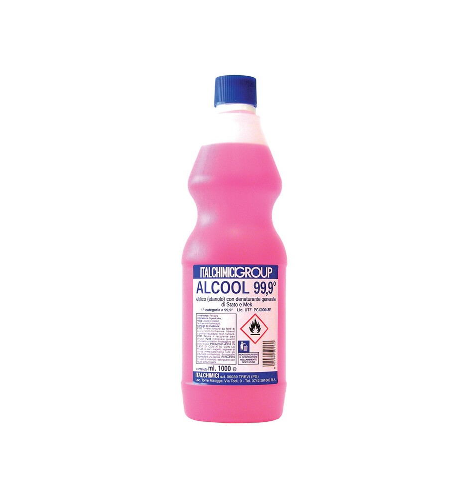 ALCOOL DENATURATO 99,9 CERTIF. 1 L ITALCHIMICI