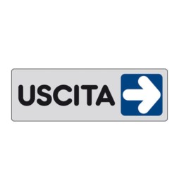 ETICHETTA ADESIVA 150X50 USCITA (DX)