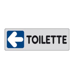 ETICHETTA ADESIVA 150X50 TOILETTE (SX)