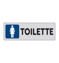 ETICHETTA ADESIVA 150X50 TOILETTE (F)
