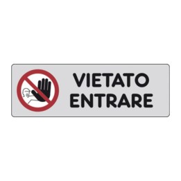 ETICHETTA ADESIVA 150X50 VIETATO ENTRARE