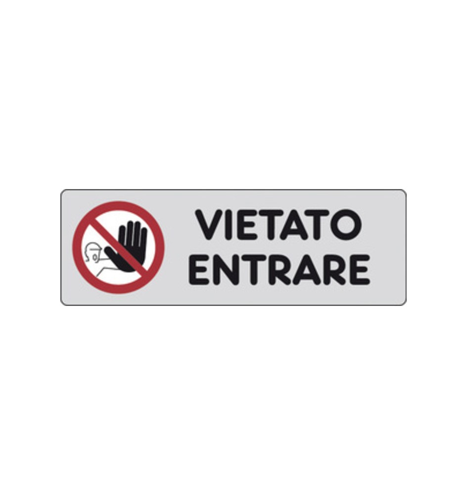 ETICHETTA ADESIVA 150X50 VIETATO ENTRARE
