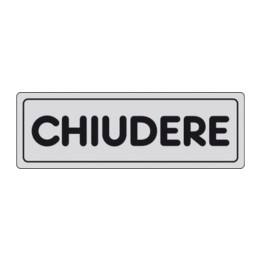 ETICHETTA ADESIVA 150X50 CHIUDERE