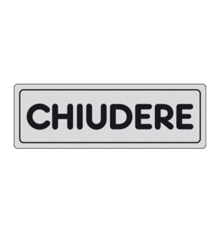 ETICHETTA ADESIVA 150X50 CHIUDERE