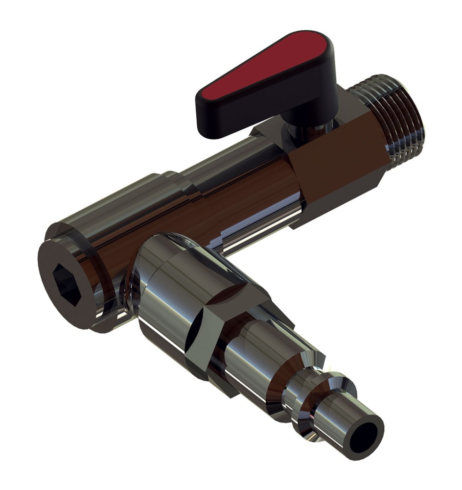 RUBINETTO A LEVA per motocompressore