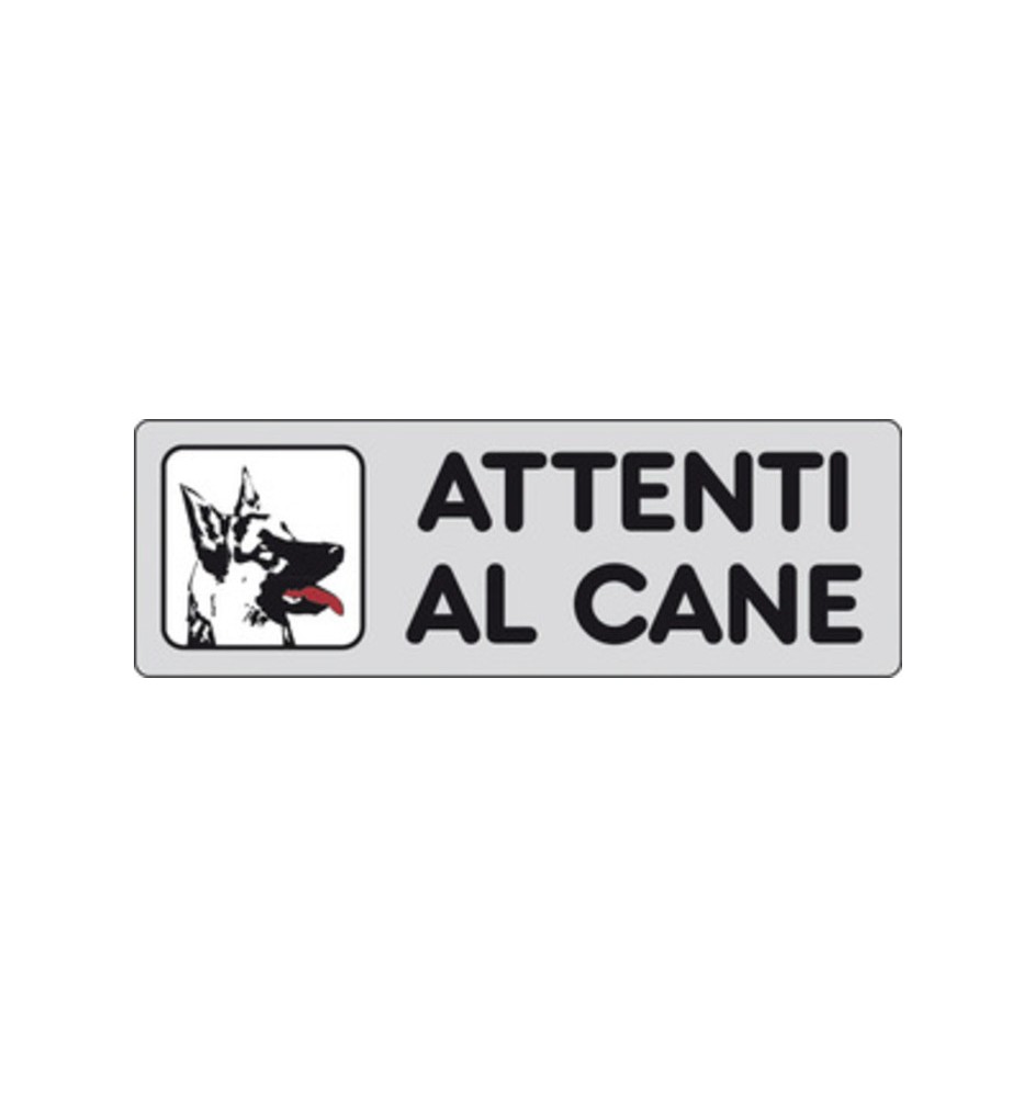 ETICHETTA ADESIVA 150X50 ATTENTI AL CANE
