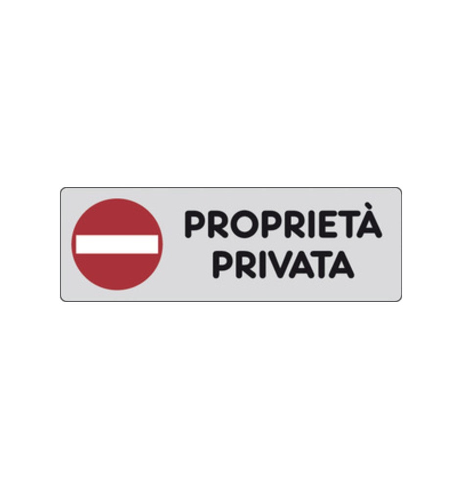 ETICHETTA ADESIVA 150X50 PROPRIETA PRIVATA