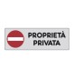 ETICHETTA ADESIVA 150X50 PROPRIETA PRIVATA
