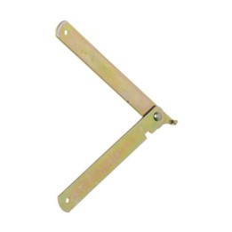 ASTA SNODATA ACCIAIO ZINCATO SINISTRA 250 MM*