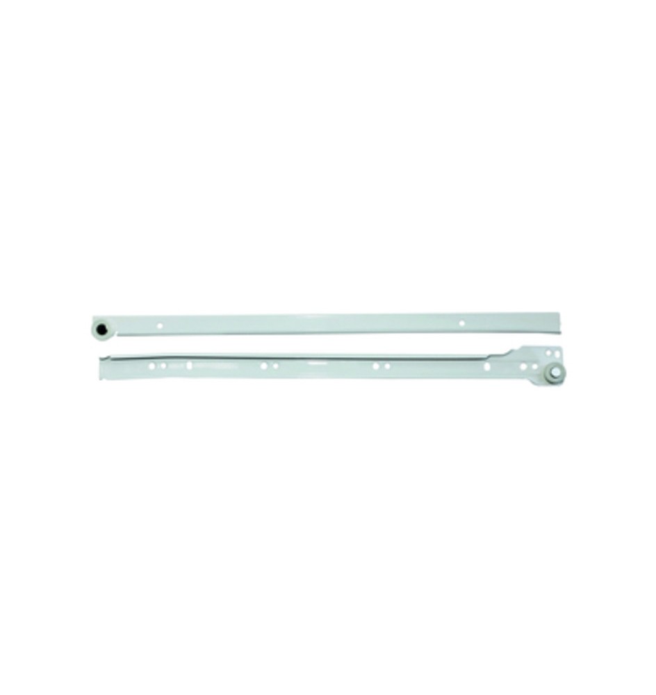 GUIDA P/CASSETTI ACCIAIO 40 CM LACCATO BIANCO*