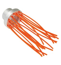 SPAZZOLA MULTIFILO SUPPORTO ALLUMINIO 'BRUSH' 16 fili - Ø 80 mm