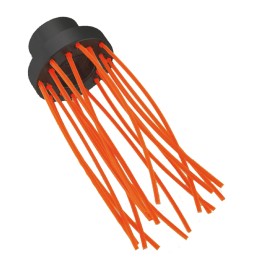 SPAZZOLA MULTIFILO SUPPORTO POLIMERO 'BRUSH PA' 16 fili - Ø 80 mm