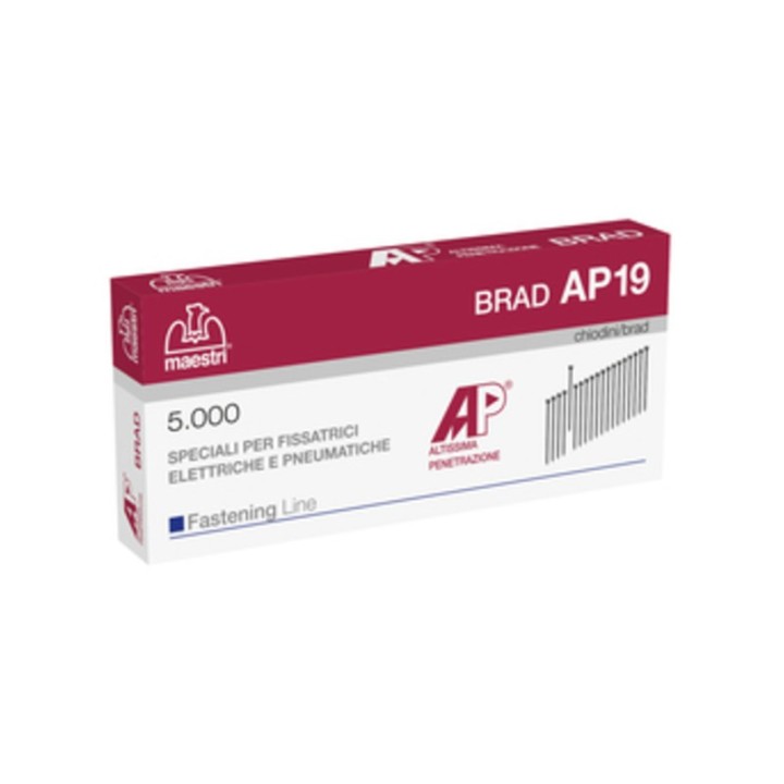 MAESTRI CHIODINI AP19 P/FISSATRICE LKT 120 5000 PZ