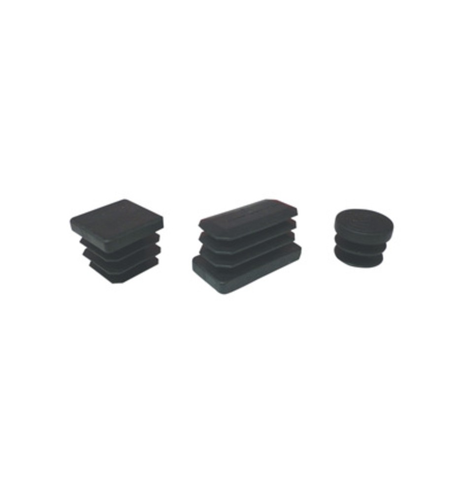 PUNTALE ALETTATO QUADRATO 35X35 MM PLAST NERO*