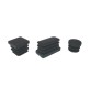 PUNTALE ALETTATO QUADRATO 40X40 MM PLAST NERO*