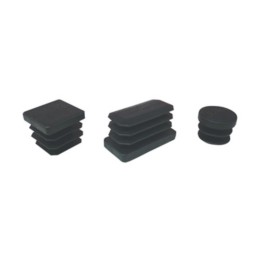 PUNTALE ALETTATO QUADRATO 50X50 MM PLAST NERO*