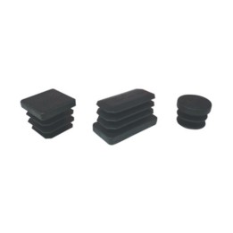 PUNTALE ALETTATO RETTANGOL 20X30 MM PLAST NERO*