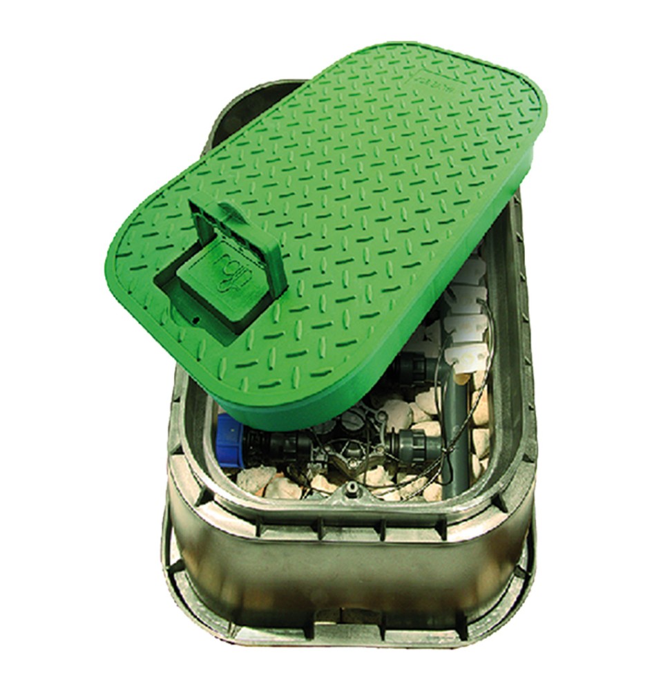 POZZETTO RETTANGOLARE CON COPERCHIO base cm 52,5 x 39,5 x h 33 - coperchio 27,5 x 40