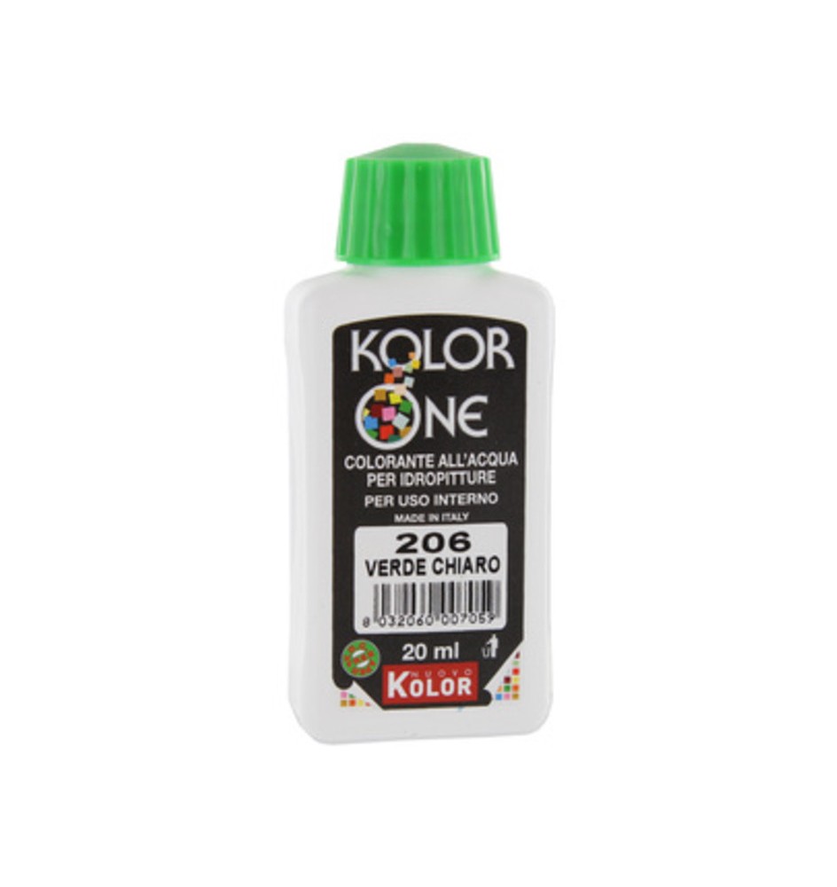 COLORANTE KOLOR ONE 20 ML VERDE CHIARO 206