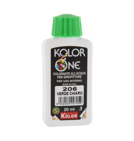 COLORANTE KOLOR ONE 20 ML VERDE CHIARO 206