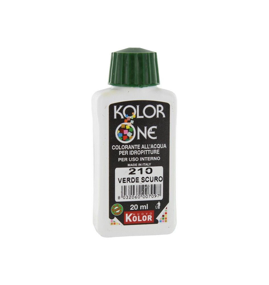 COLORANTE KOLOR ONE 20 ML VERDE SCURO 210