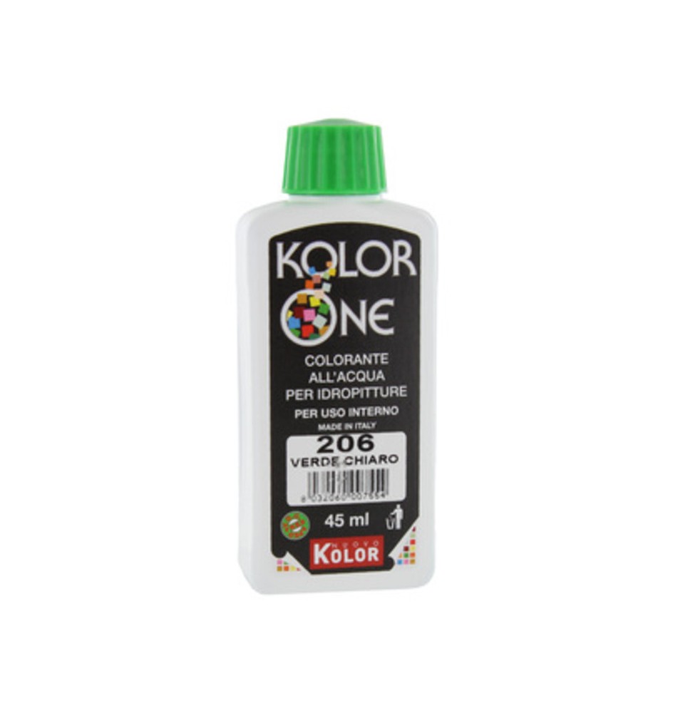 COLORANTE KOLOR ONE 45 ML VERDE CHIARO 206