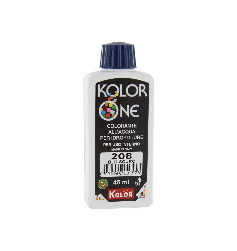 COLORANTE KOLOR ONE 45 ML BLU SCURO 208