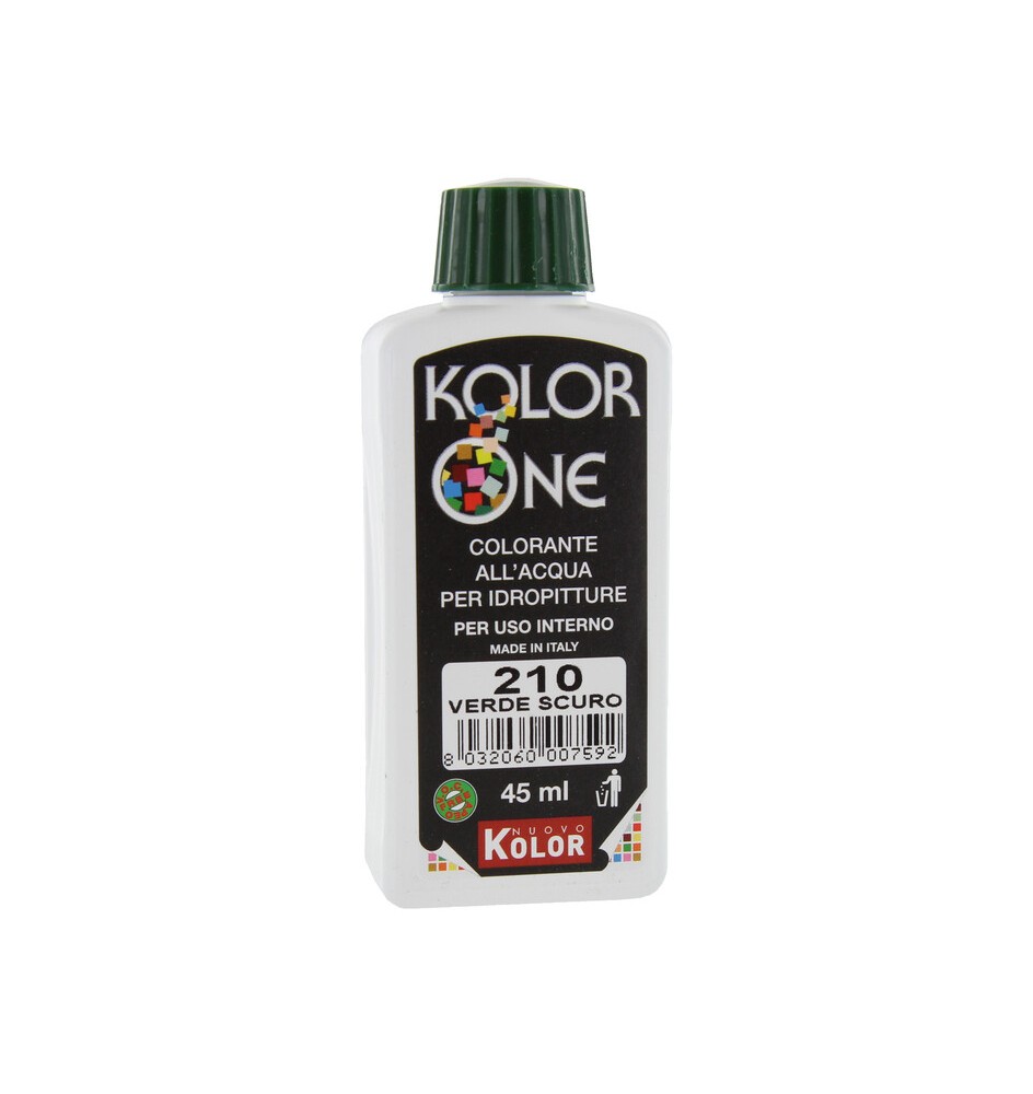 COLORANTE KOLOR ONE 45 ML VERDE SCURO 210