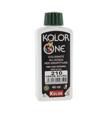COLORANTE KOLOR ONE 45 ML VERDE SCURO 210