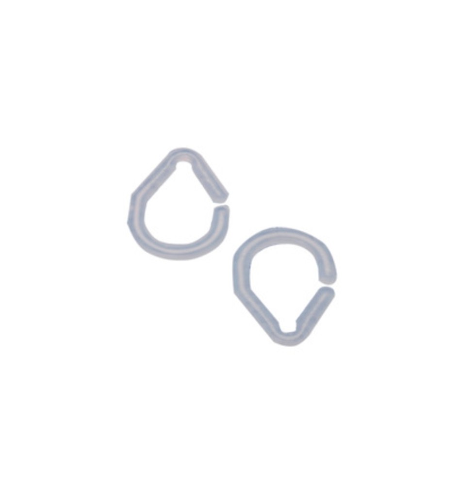 ANELLI P/TENDA DOCCIA TRASPARENTE 12 PZ