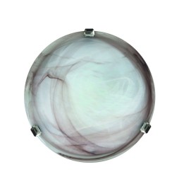 PLAFONIERA DUNA ALABASTRO TABACCO D 40 CM