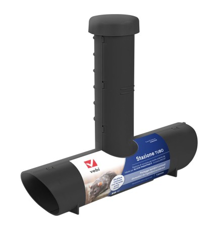 STAZIONE DI SICUREZZA PER ESCHE RODENTICIDE Tubo - cm. 28 x 6,1 x 23,5